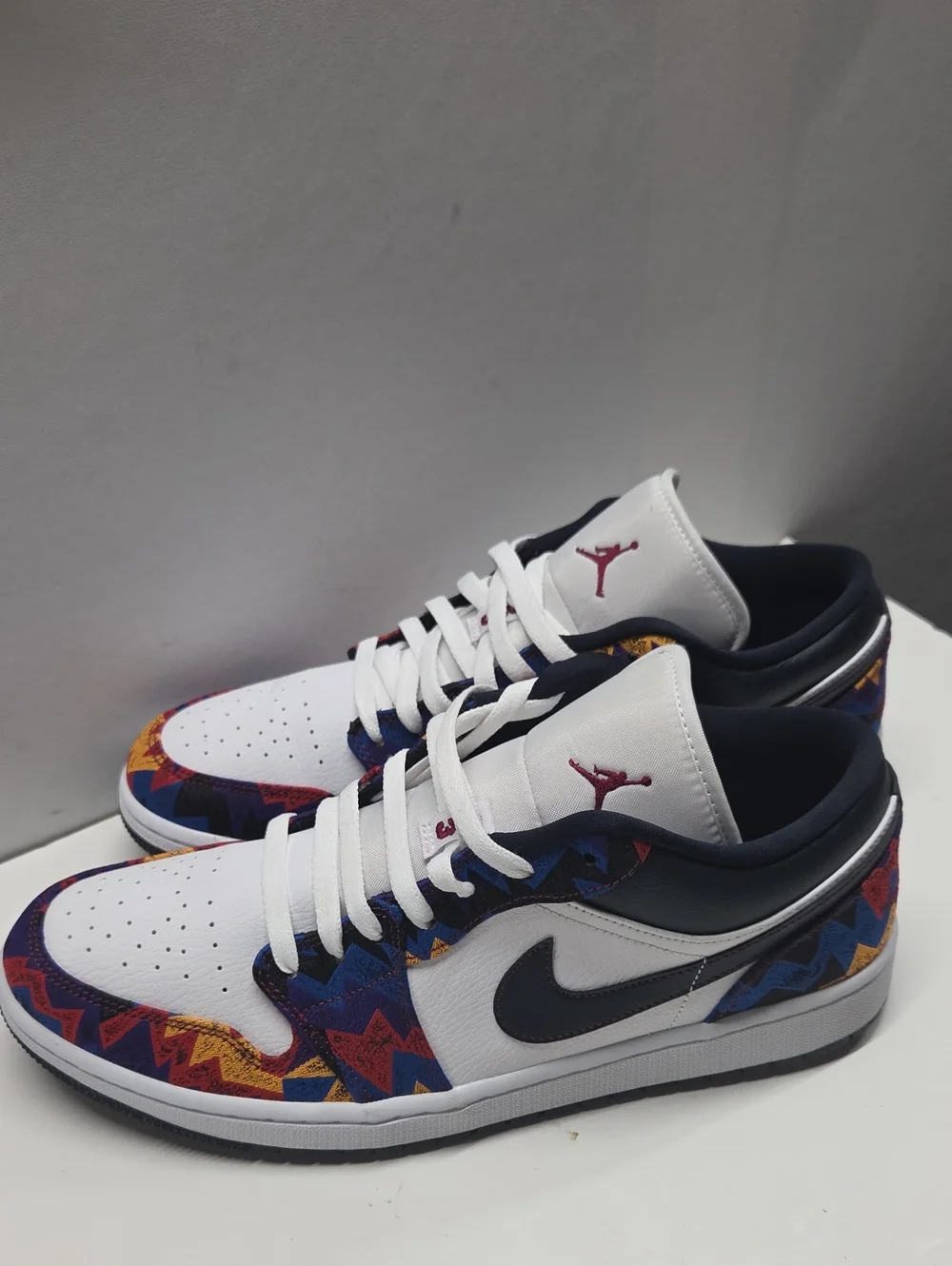 Nike Air Jordan Low 1 SE Nothing But Net Leather Sneakers Size 12